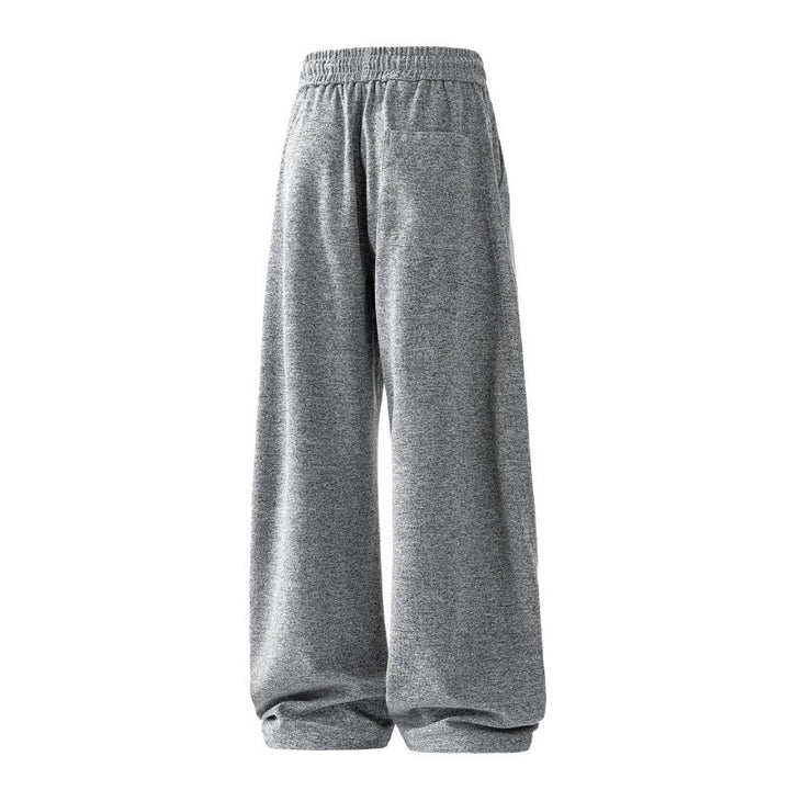 Damen weite Lounge-Sweatpants mit elastischem Kordelbund und dekorativer Seitennaht Drune