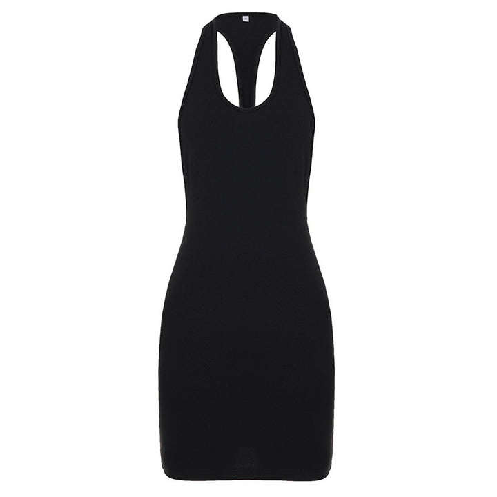 Damen figurbetontes Sportkleid mit Racerback-Design Drune