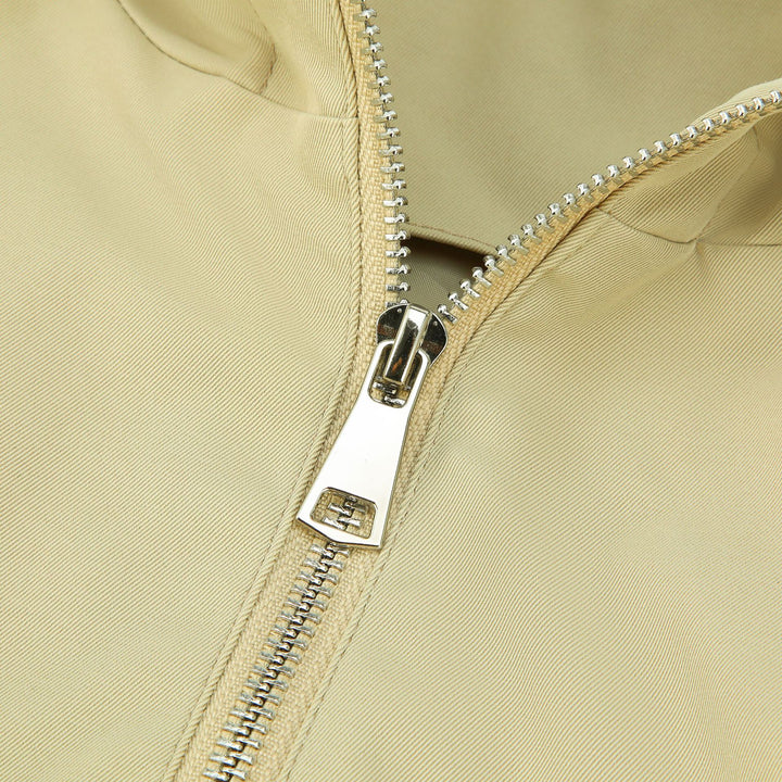 Damen Kapuzen-Bomberjacke mit gerafftem Saum und Eingrifftaschen Drune