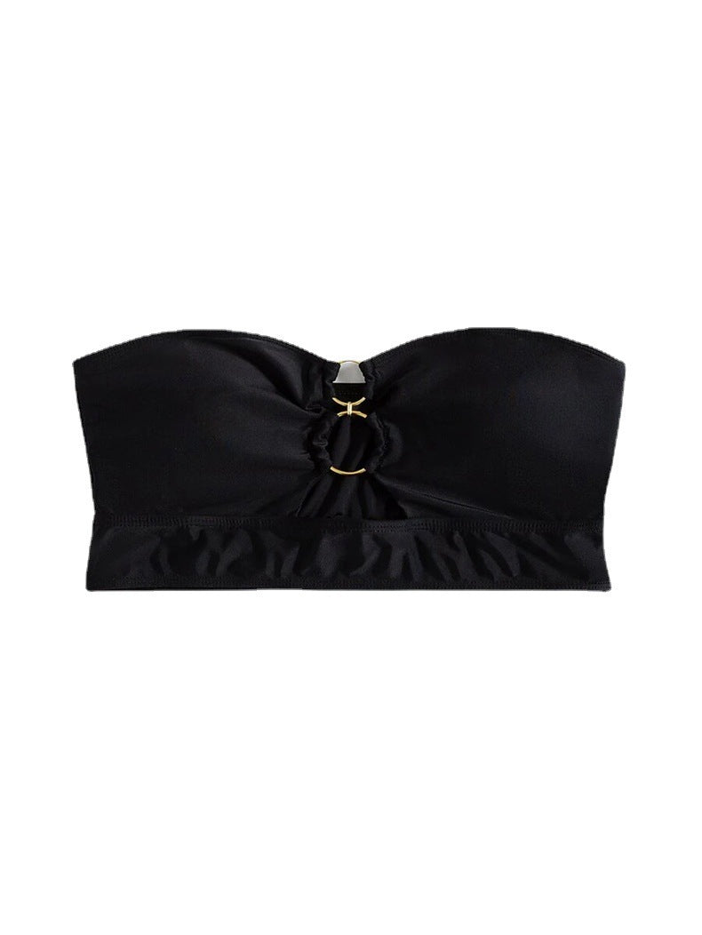 Damen Bandeau-Bikini-Oberteil mit elegantem Ringdetail Drune