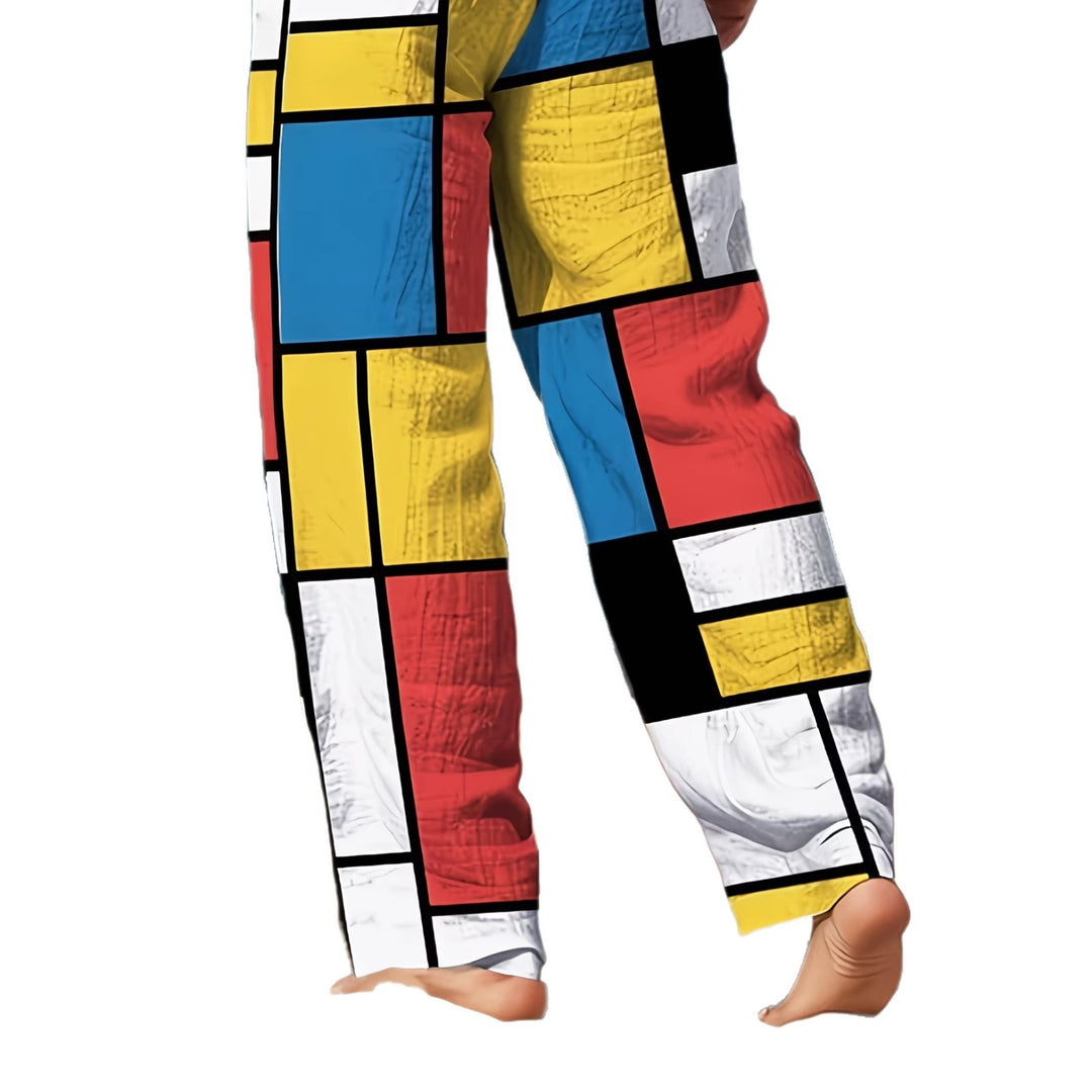 Herren Bunte Strandhose mit grafischem Mustermix Drune