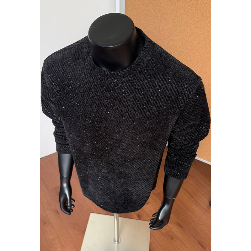 Herren Modischer Langarm-Pullover mit kreativen Mustern Drune