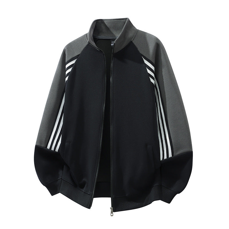 Herren Sportliche Übergangsjacke mit hohen Kragen und praktischen Taschen Drune