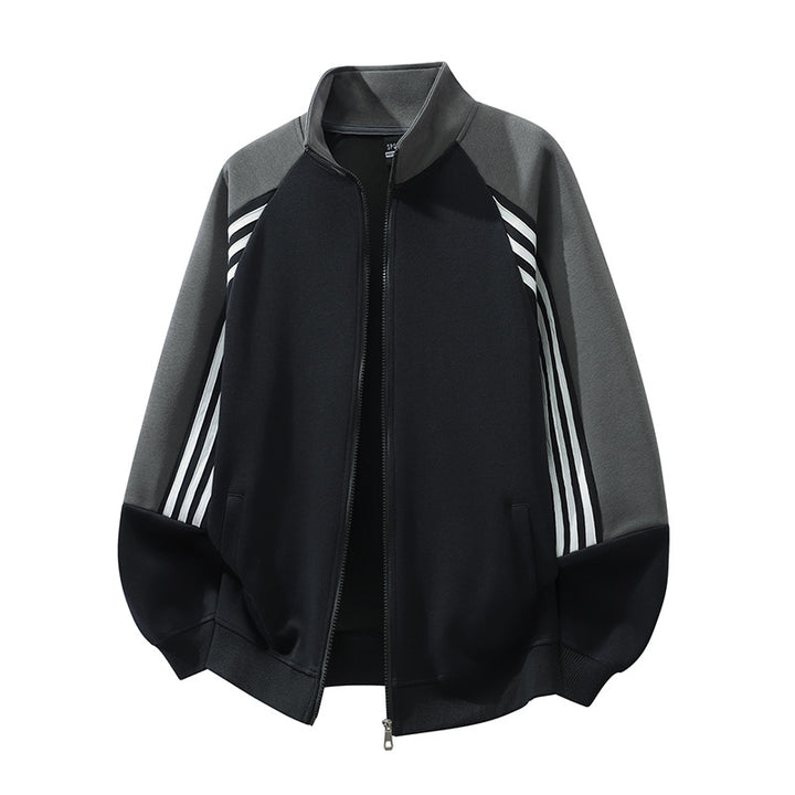 Herren Sportliche Übergangsjacke mit hohen Kragen und praktischen Taschen Drune