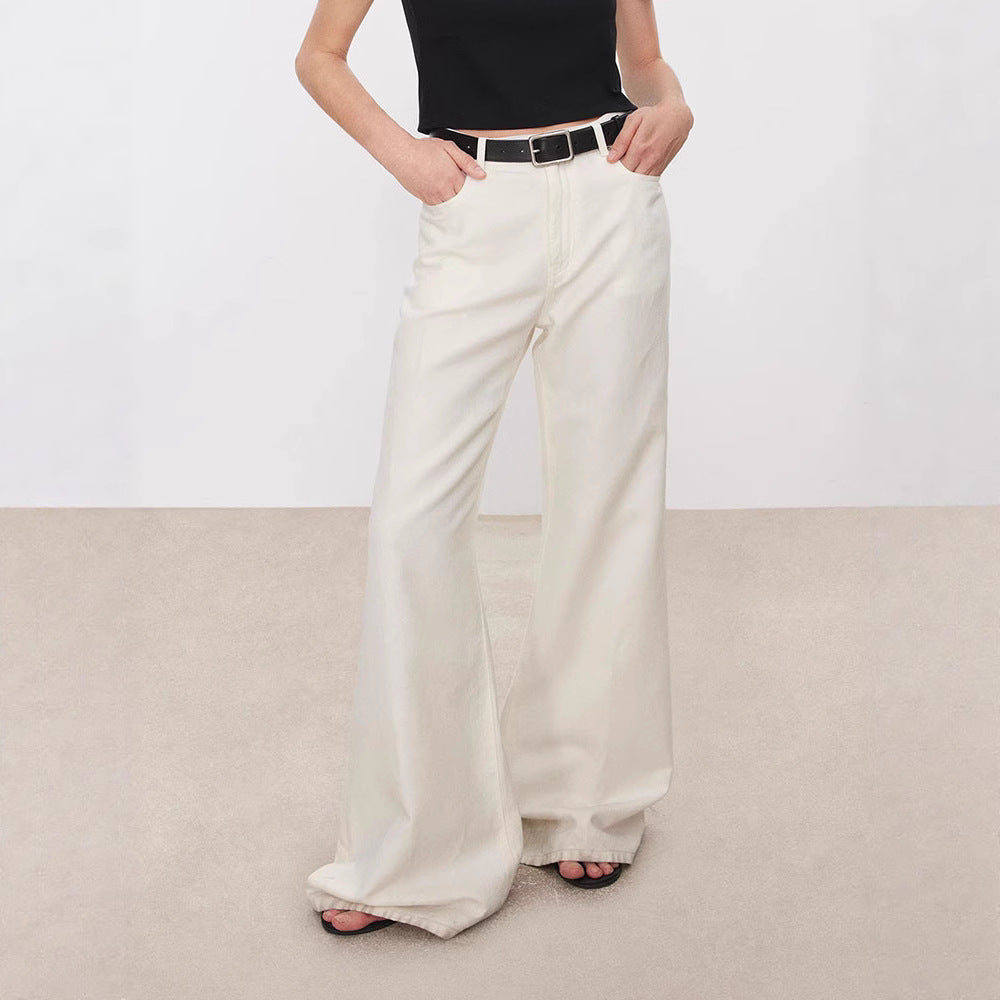 Damen Weit geschnittene High-Waist Jeans Drune