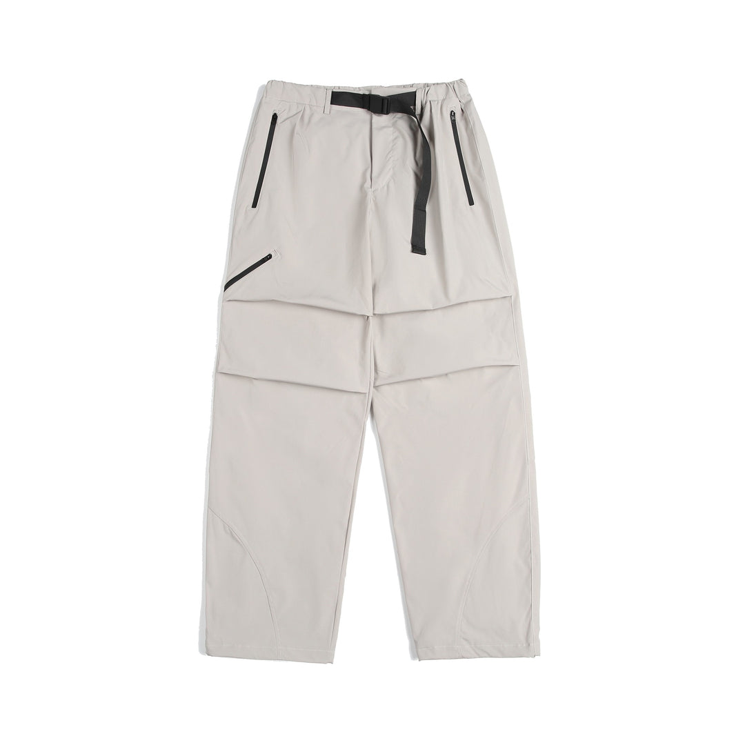 Unisex Technische Cargo-Caprihose mit elastischem Bund, integriertem Gurt und wasserdichten Reißverschlüssen Drune