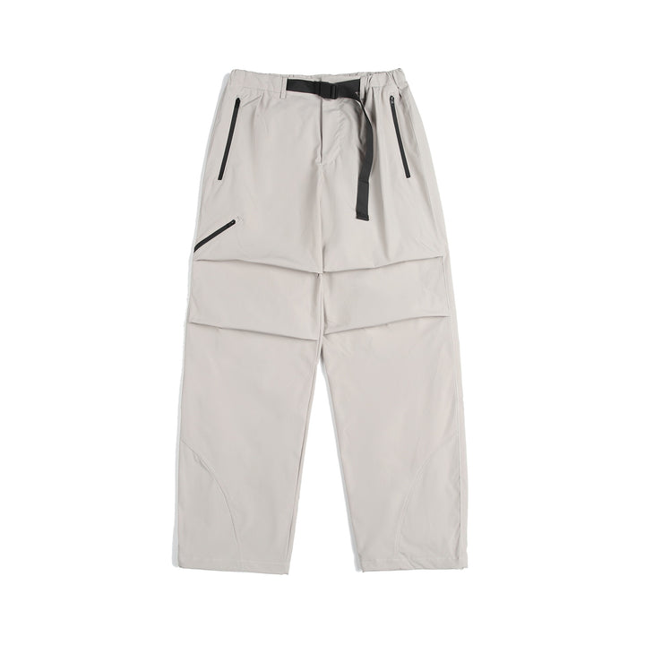 Unisex Technische Cargo-Caprihose mit elastischem Bund, integriertem Gurt und wasserdichten Reißverschlüssen Drune