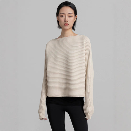 Damen gemütlicher und stylischer Strickpullover Drune