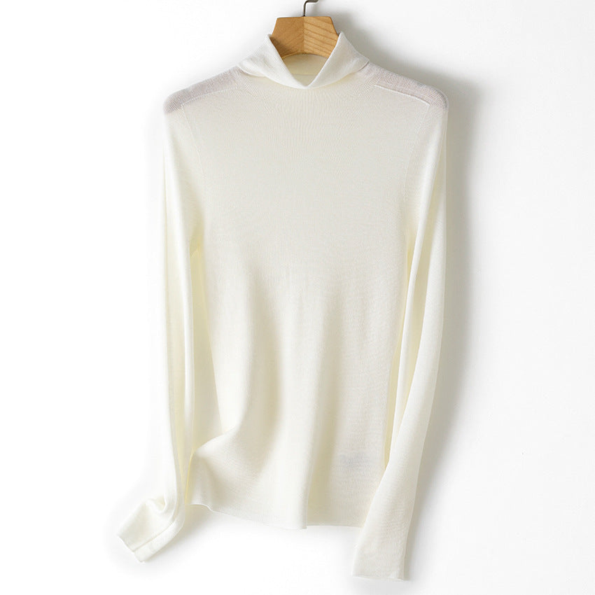 Damen Feiner Rollkragenpullover aus Stretch-Feinstrick mit schmaler Schnittführung Drune