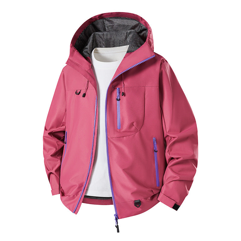 Herren Technische Softshell-Hoodiejacke mit wasserabweisender Membran und Mesh-Futter Drune