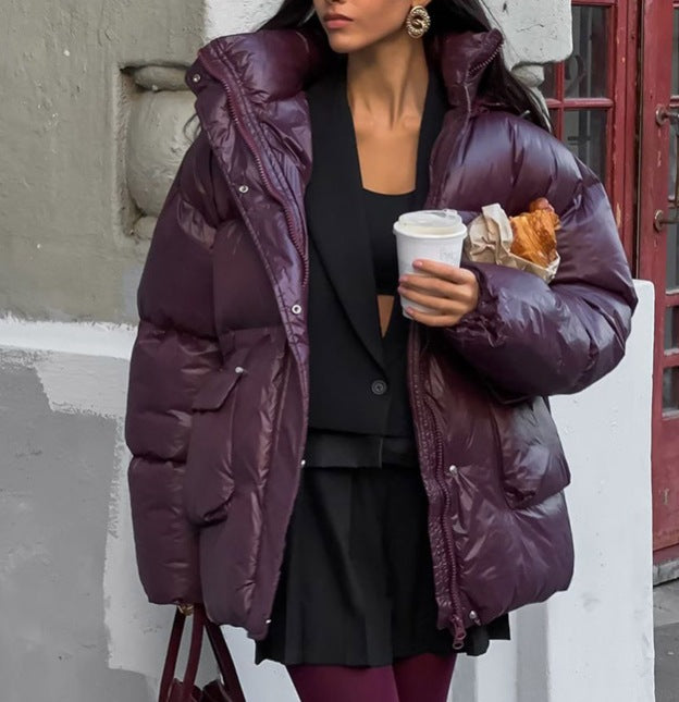Damen Winterjacke mit voluminösem Schnitt und Wärmeisolierung Drune