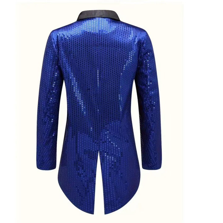 Herren modischer und glänzender Blazer mit schickem Schnitt Drune