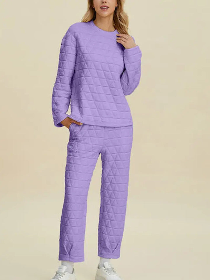 Damen Quilted Lounge-Set Drune