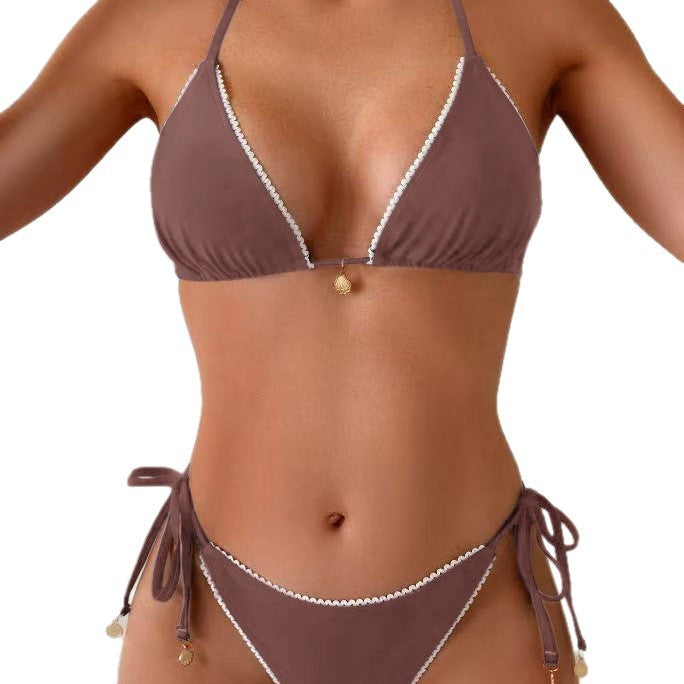 Damen Triangel-Bikini mit eleganten Rüschendetails Drune