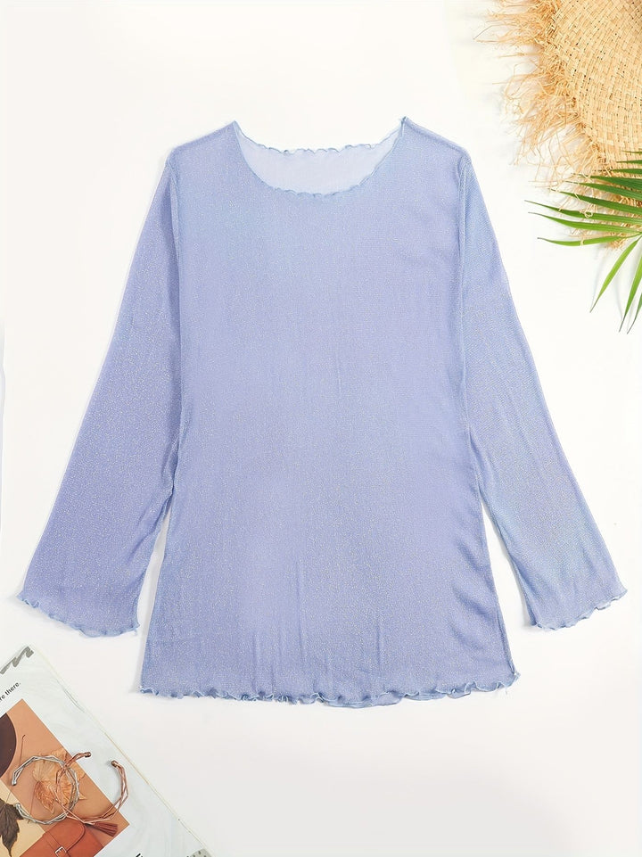 Damen Strandoberteil mit glitzerndem Material Drune