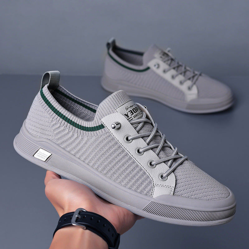 Herren Leichter gestrickter Low-Top-Sneaker mit sockenhaftem Schaft und dämpfender EVA-Sohle Drune