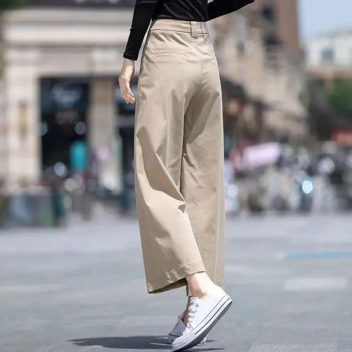 Damen Weitgeschnittene Hose mit hohem Bund Drune