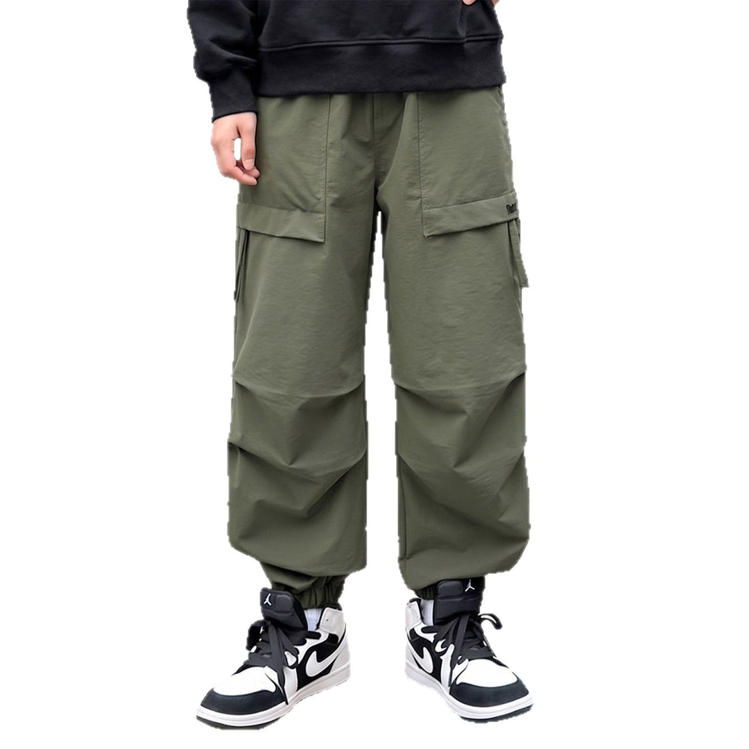 Herren lässige Cargo-Hose mit elastischem Bund und funktionalen Taschen Drune