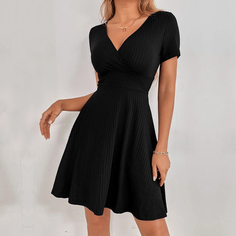 Damen Casual Kleid mit offener Rückenpartie und Schleifendetail Drune