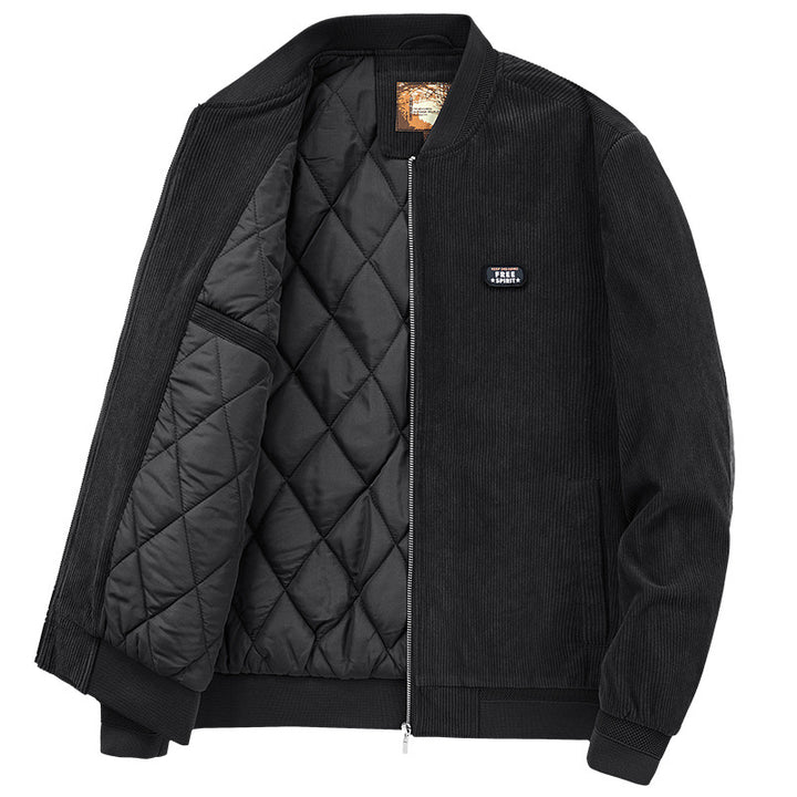 Herren Cord-Blouson mit gesteppter Thermo-Fütterung und Rippbündchen Drune