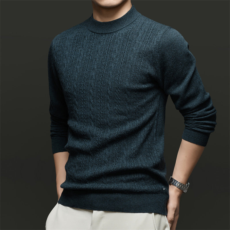 Herren Feinstrickpullover mit modischem Rautenmuster und hochwertiger Baumwollqualität Drune