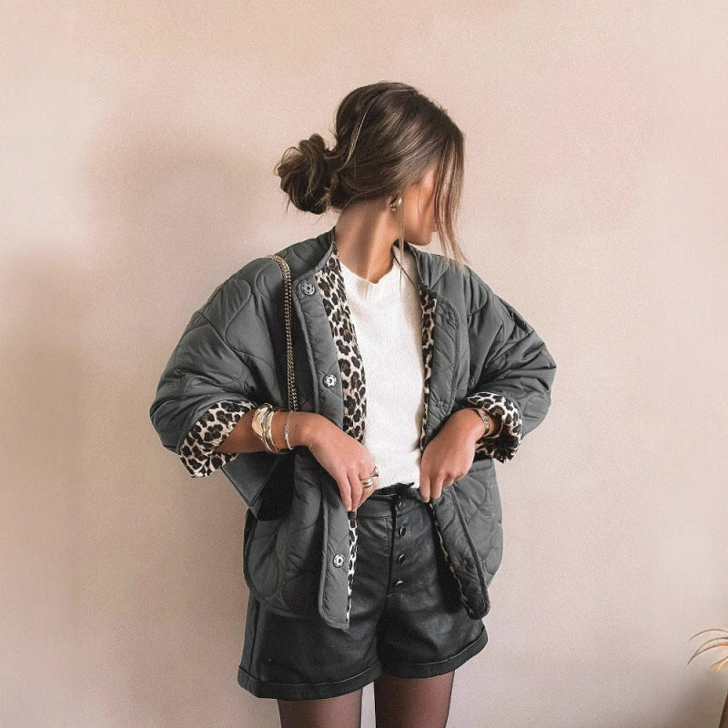 Drune | Damen Gequiltete Oversized Jacke Sportlicher Stil
