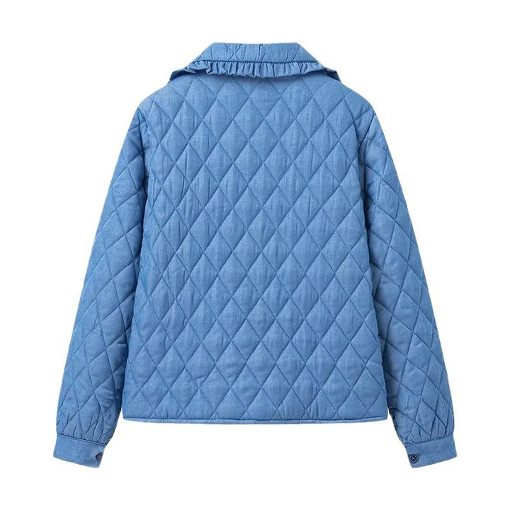 Damen Steppjacke mit voluminösem Kragen und praktischen Taschen Drune