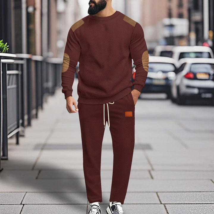 Herren modisches Sportanzug Set mit elastischem Bund und praktischen Taschen Drune