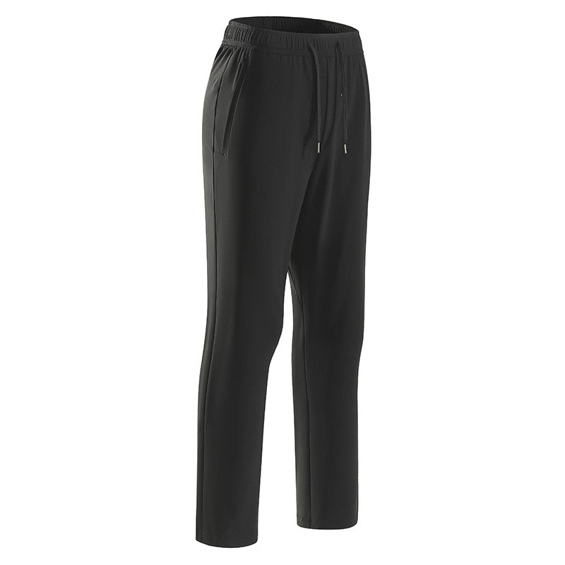 Herren Komfort-Freizeithose mit elastischem Bund, Kordelzug & geradem Bein Drune