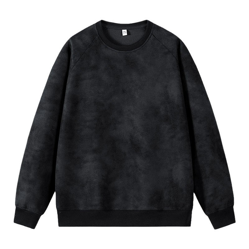 Herren Oversized Sweatshirt mit gebürstetem Fleece-Innenfutter und Vintage-Waschung Drune