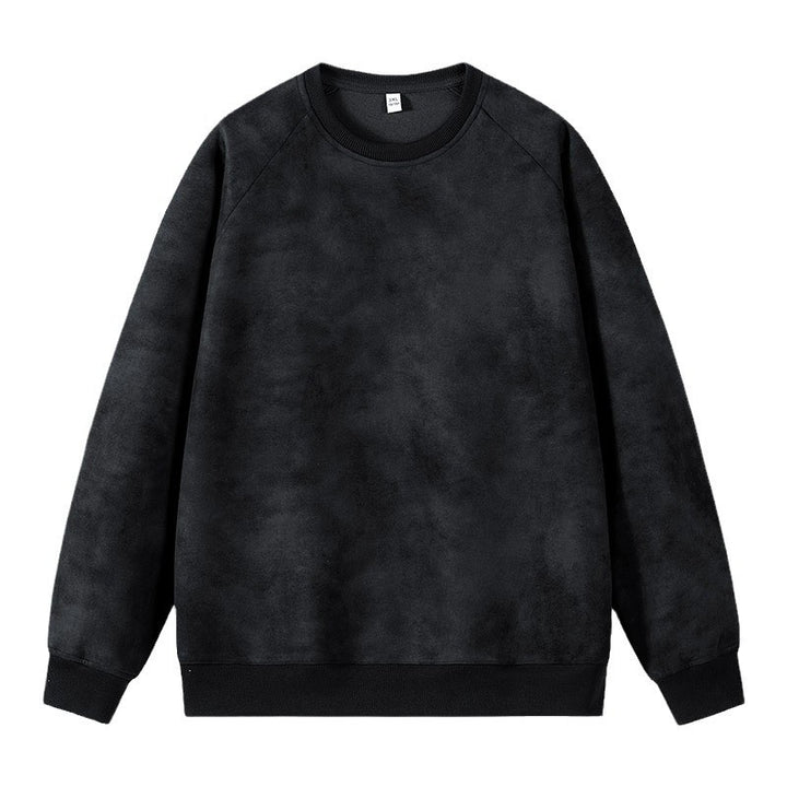 Herren Oversized Sweatshirt mit gebürstetem Fleece-Innenfutter und Vintage-Waschung Drune