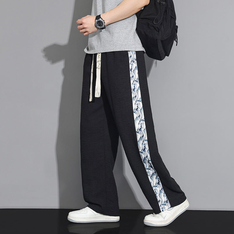 Herren Elegante und lässige Leinen-Cargohose