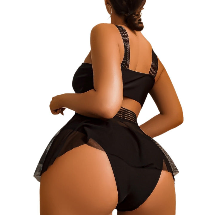Damen Bikini-Set mit eleganter Chiffon-Rock-Detail Drune