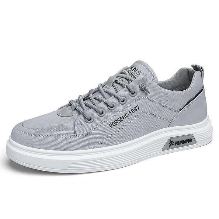 Unisex leichte Canvas-Sneaker mit erhöhtem Plateau-Laufsohle und atmungsaktivem Textiloberteil Drune