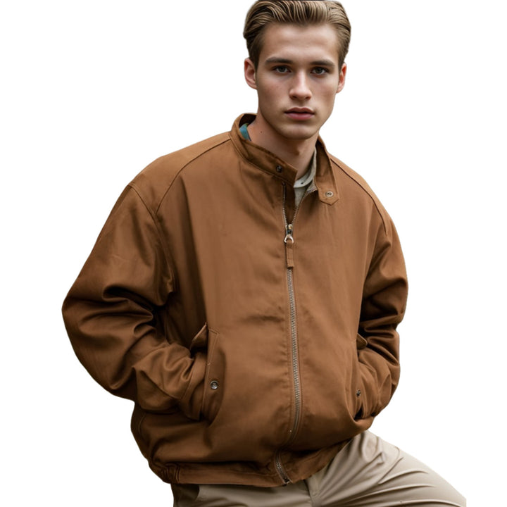 Herren funktionale Outdoor-Jacke mit verstellbarem Kapuzenkragen und praktischen Reißverschlusstaschen Drune