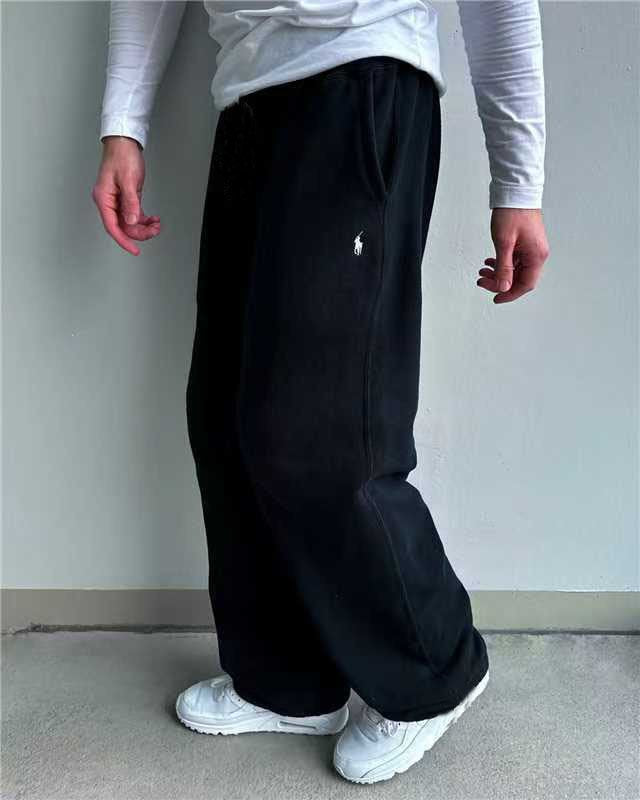 Herren Weite Baggy-Sweathose mit elastischem Bund und Sticklogo Drune
