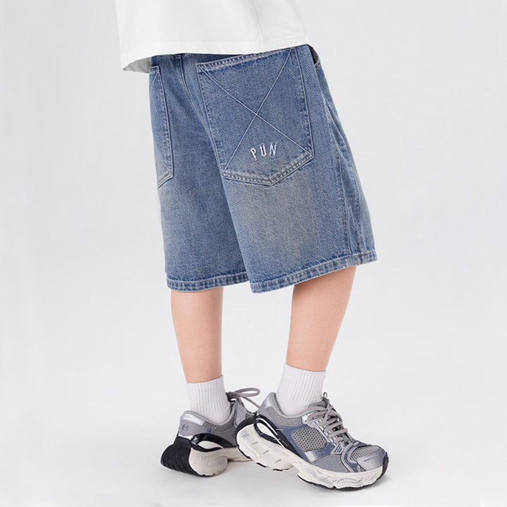 Jungen lässige Denim-Shorts mit einzigartigen Details Drune