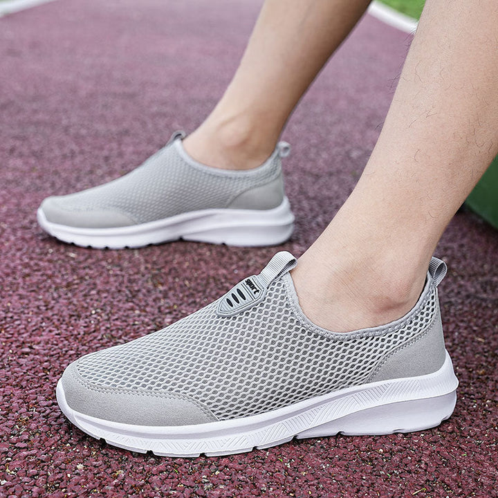 Unisex nan ultraleichter Netz-Slipper mit viskoelastischem Fußbett und flexibler rutschfester Laufsohle Drune