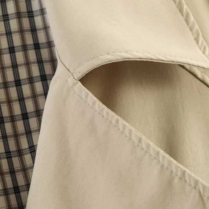 Damen Kurzer Trenchcoat mit Kordelzug-Taillierung Drune