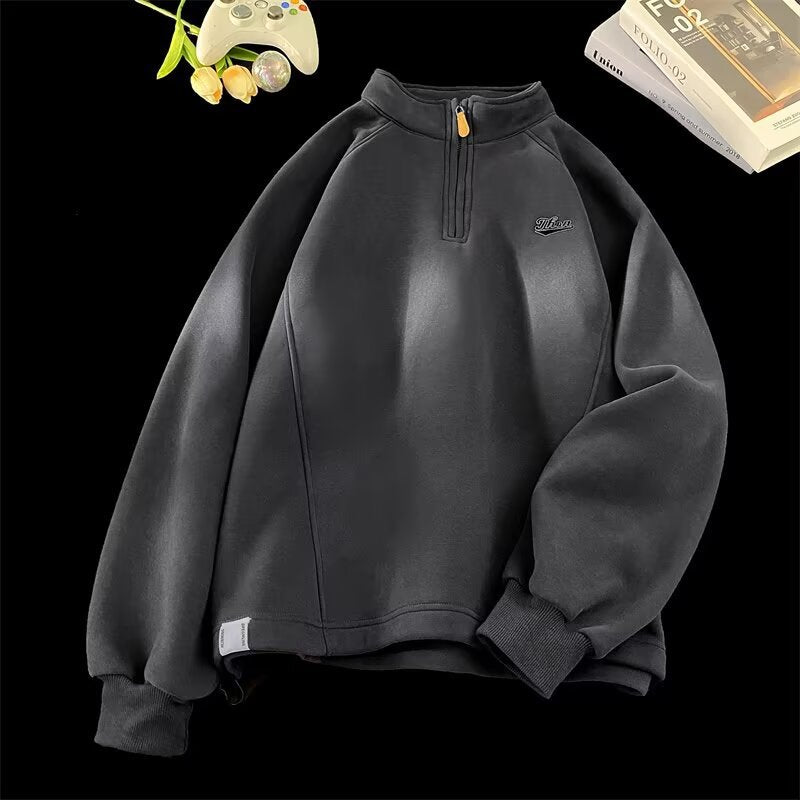 Damen Urbaner Fleece-Pullover mit Stehkragen Drune
