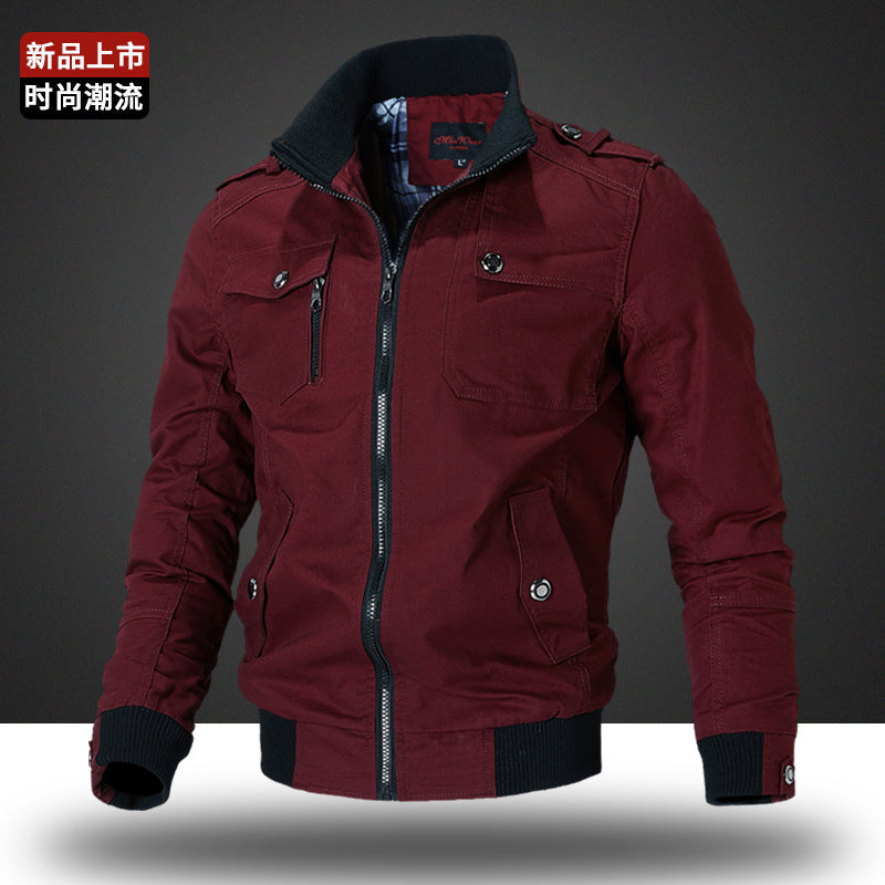 Herren nan robuste Canvas-Field-Bomberjacke Drune