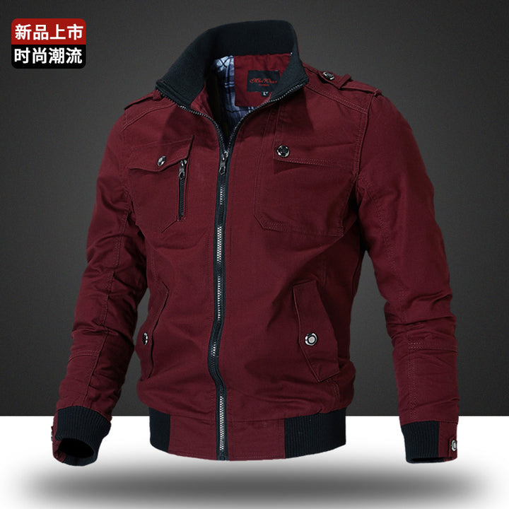 Herren nan robuste Canvas-Field-Bomberjacke Drune