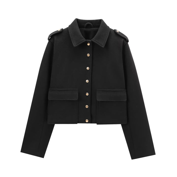 Damen Modische Kurzjacke mit Pattentaschen