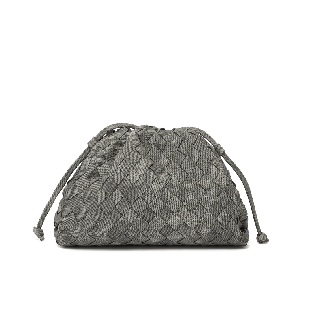 Drune | Leder Umhängetasche für Damen - Minimalistische Gewebte Tasche