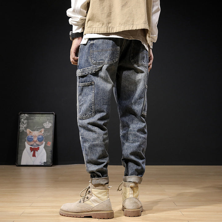 Herren Lässige Cargo-Jeans Drune