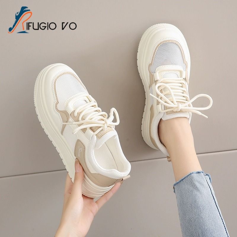 Damen Sportliche Sneaker mit atmungsaktiver Mesh-Oberfläche und dämpfender Sohle Drune