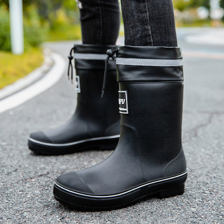Damen Robuste Kurzschaft‑Gummistiefelette mit verstärkter Zehenkappe und griffiger Profilsohle Drune
