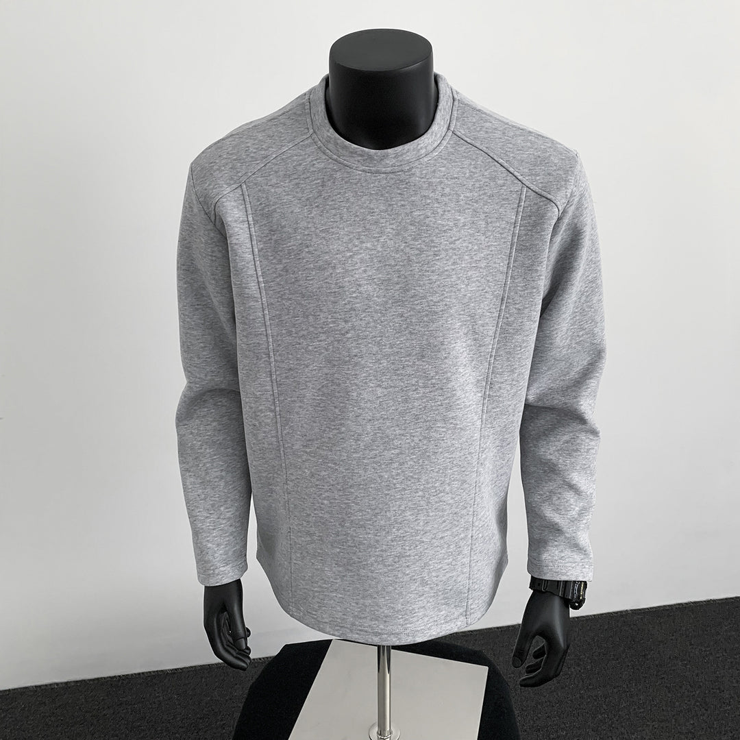 Herren Sweatshirt mit strukturierten Nahtdetails und Rundhalsausschnitt Drune
