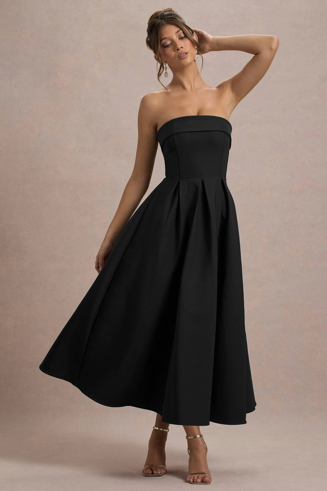 Damen elegantes A-Linien Abendkleid mit taillenbetontem Design Drune
