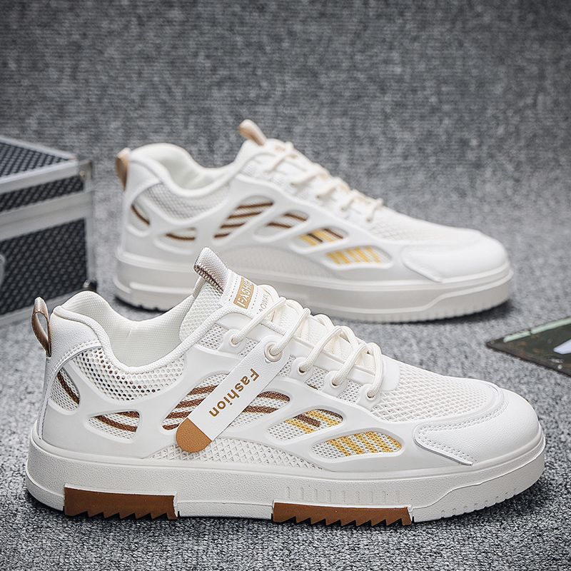 Damen modische Sneakers mit atmungsaktiven Mesh-Einsätzen und flexiblem Fußbett Drune